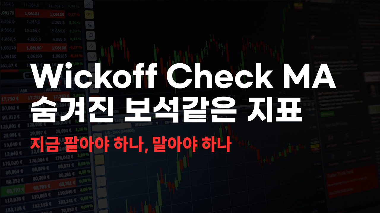 Wickoff Check MA 숨겨진 보석같은 지표 Wickoff Check MA