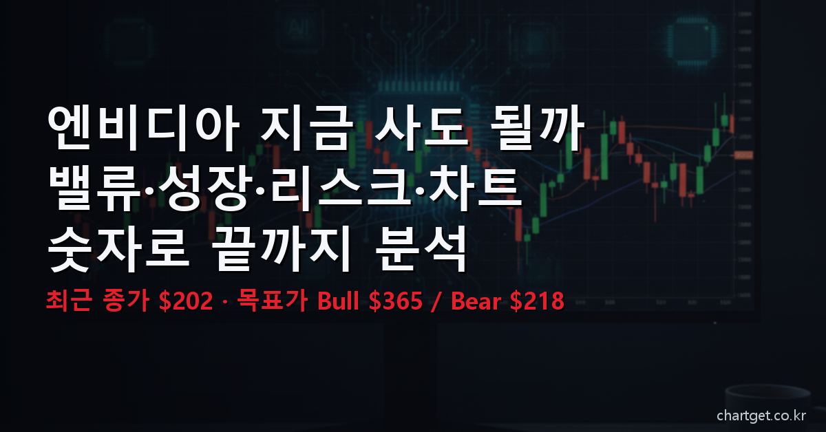 엔비디아 지금 사도 될까 - 밸류 성장 리스크 차트 완전 분석 썸네일