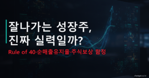 잘나가는 성장주 진짜 실력일까 Rule of 40 순매출유지율 주식보상 함정 썸네일