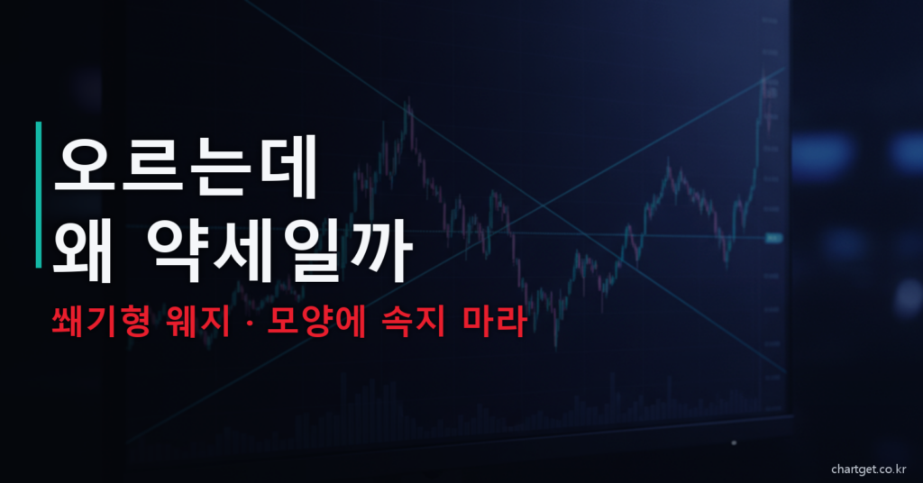 쐐기형 웨지 패턴 오르는데 왜 약세일까 모양에 속지 마라 썸네일