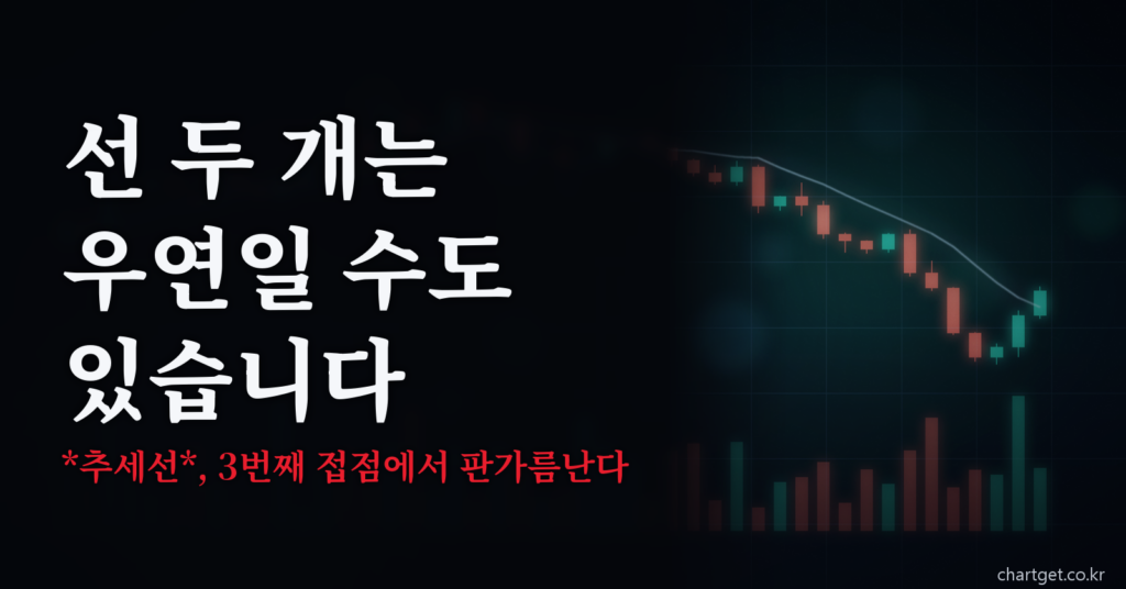추세선 그리는 법을 소개하는 차트겟 블로그 썸네일